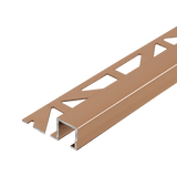 Dural Squareline Profile 1/2 in. Square Edge - Copper - Anodized - Tile edge Trim - BUILDMYPLACE