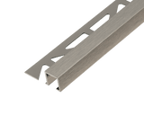 Dural Squareline Profile 7/16 in. Square Edge - Nickel - High Gloss Anodized Brushed - Tile edge Trim - BUILDMYPLACE