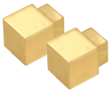 Dural Squareline Trim Int. and Ext. corner - Square Gold High Gloss Anodized - Tile Edge Trim 2 Pc. | DPSA 961 - Y/2 - BUILDMYPLACE