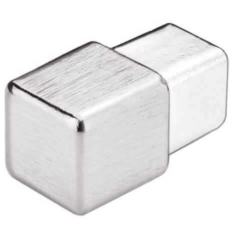 Dural Squareline Trim Int. and Ext. corner - Square Stainless Steel - Brushed - Tile Edge Trim | DPSE 110 - SF - Y/1 - BUILDMYPLACE