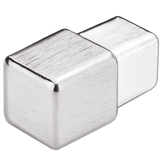 Dural Squareline Trim Int. and Ext. corner - Square Stainless Steel - Brushed - Tile Edge Trim | DPSE 125 - SF - Y/1 - BUILDMYPLACE