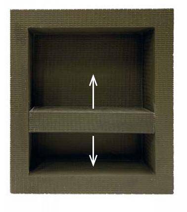 DURAL XPS waterproof tileable niche 13.25 in x 15.25 in. XPS Gray with adjustable shelf - BUILDMYPLACE