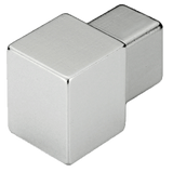 Duraplus Brass Int. and Ext. corner - Brass Silver Chrome - Tile Corner Trim 2 Piece | DPM 90 - SC - Y/1 - BUILDMYPLACE