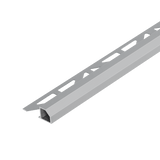 Duraplus Diamond edge profile - Tile trim - 11/32 - Concrete Gray Aluminum - Tile edge Trim - BUILDMYPLACE