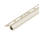 Duraplus Diamond edge profile - Tile trim - 3/8 - Sand Aluminum - Tile edge Trim - BUILDMYPLACE