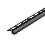 Duraplus Diamond edge profile - Tile trim - 7/16 - Matte Black Aluminum - Tile edge Trim - BUILDMYPLACE