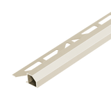 Duraplus Diamond edge profile - Tile trim - 7/16 - Sand Aluminum - Tile edge Trim - BUILDMYPLACE