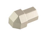 Duraplus Diamond External corner - Sand Aluminum Tile Corner Trim 2 Piece | DPDAC 1180 - Y/2 - BUILDMYPLACE
