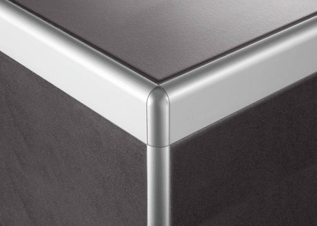 DURASTEP DP Worktop Trim External Corner Aluminium - Silver Anodized Tile Corner Trim 2 PC | DSTAE DP 110 - X/2 - BUILDMYPLACE