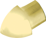 Durondell Aluminum External Corner - Gold High - Gloss Anodized - Tile Corner Trim 2 Piece | DRA 1061 - Y/2 - BUILDMYPLACE