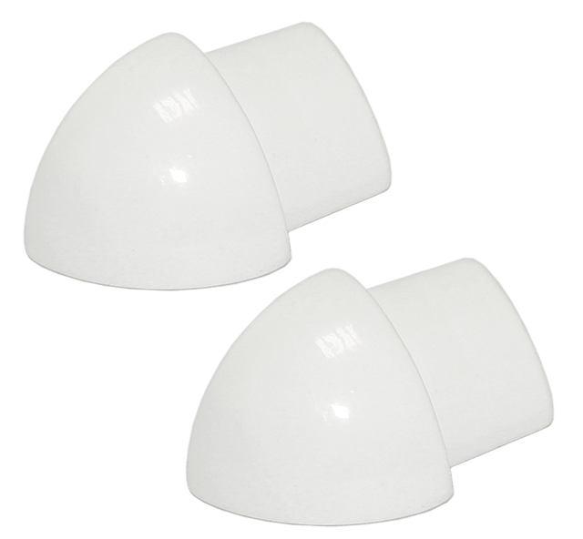 Durondell Aluminum - External Corner - Round Edge - White - Powder Coated - Tile Corner Trim 2 PC | DRAC 830 - Y/2 2 - BUILDMYPLACE