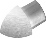 Durondell Aluminum External Corner - Silver High - Gloss Anodized Brushed - Tile Corner Trim 2 Pc | DRA 1262 - SF - Y/2 - BUILDMYPLACE