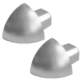 Durondell Aluminum External Corner - Silver High - Gloss Anodized - Tile Corner Trim 2 Piece | DRA 862 - Y/2 - BUILDMYPLACE