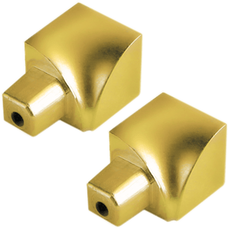 Durondell Aluminum Internal Corner - Gold Anodized - Tile Corner Trim 2 Piece | DRAE 100 - G - YI/2 - BUILDMYPLACE