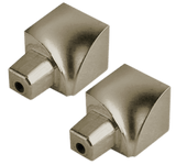 Durondell Aluminum Internal Corner - Nickel Anodized - Tile Corner Trim 2 Piece | DRAE 80 - T - YI/2 - BUILDMYPLACE