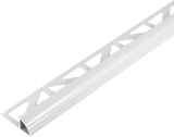 Durondell Aluminum Round Edge profile - Tile trim - 1/2 in - White - Powder Coated - Tile Edge Trim - BUILDMYPLACE