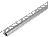 Durondell Aluminum Round Edge profile - Tile trim - 3/8 - Silver Anodized - Tile Edge Trim - BUILDMYPLACE
