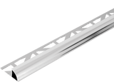 Durondell Aluminum Round Edge profile - Tile trim - 3/8 - Silver High - Gloss Anodized - Tile Edge Trim - BUILDMYPLACE