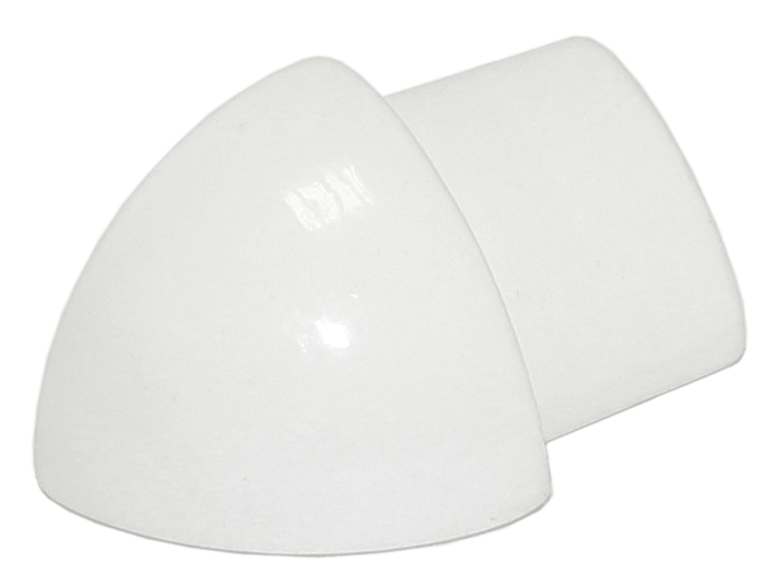 Durondell Aluminum Round Edge profile - Tile trim - 5/16 in - White - Powder Coated - Tile Edge Trim - BUILDMYPLACE