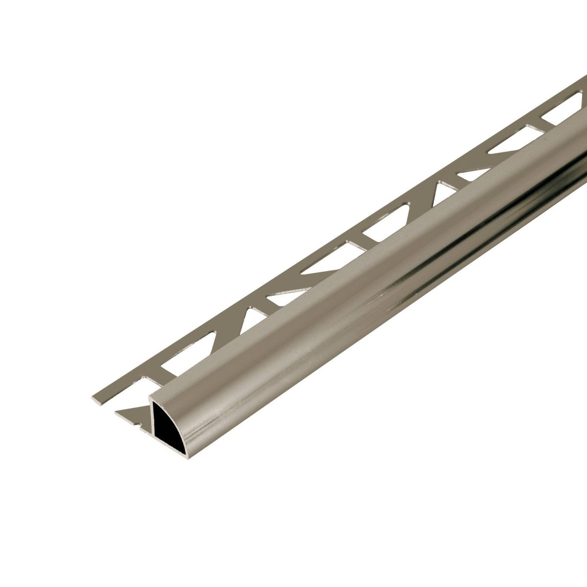 Durondell Aluminum Round Edge profile - Tile trim - 5/16 - Nickel High - Gloss Anodized - Tile Edge Trim - BUILDMYPLACE