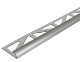 Durondell Round Edge profile - Tile trim - 3/8 in - Stainless Steel Brushed - Tile Edge Trim - BUILDMYPLACE