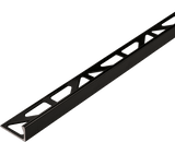 Durosol Aluminum Profile L Shaped Edge Trim 1/2 in. Black - Powder Coated Tile Edge Trim - BUILDMYPLACE