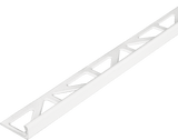 Durosol Aluminum Profile L Shaped Edge Trim 3/8 in. White Powder Coated Tile Edge Trim - BUILDMYPLACE
