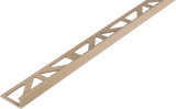 Durosol Aluminum Profile L Shaped Edge Trim 5/16 in. Gray Beige - Powder Coated Tile Edge Trim - BUILDMYPLACE