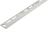 Durosol Aluminum Profile L Shaped Edge Trim 5/16 in. Silver Gray Powder Coated Tile Edge Trim - BUILDMYPLACE