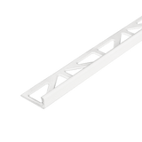 Durosol Aluminum Profile L Shaped Edge Trim 5/16 in. Warm White Powder Coated Tile Edge Trim - BUILDMYPLACE