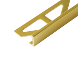Durosol Brass Profile 3/8 in. L - Shaped Edge Trim Brass Natural Metal Tile Trim - BUILDMYPLACE