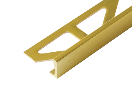 Durosol Brass Profile 3/8 in. L - Shaped Edge Trim Brass Natural Metal Tile Trim - BUILDMYPLACE