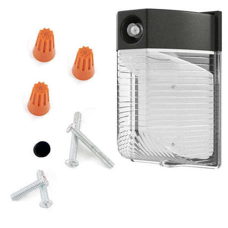 Dusk to Dawn - LED Wall Pack, 13W/18W/26W Wattage Adjustable, 3000K/4000K/5700K CCT Changeable, Outdoor Security Light - BUILDMYPLACE