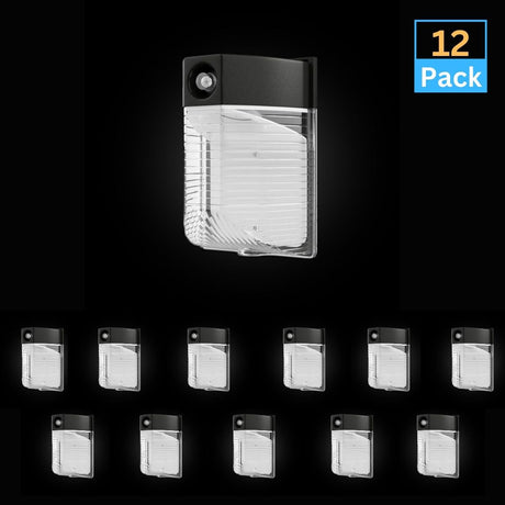 Dusk to Dawn - LED Wall Pack, 13W/18W/26W Wattage Adjustable, 3000K/4000K/5700K CCT Changeable, Outdoor Security Light - BUILDMYPLACE