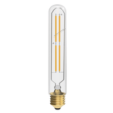 E26 8W Vintage LED Bulb T10 LED Tubular Bulb, 4 - Filament Light Bulb, Dimmable, 2700K, 120V/60Hz, 900LM, Clear - LEDMyPlace