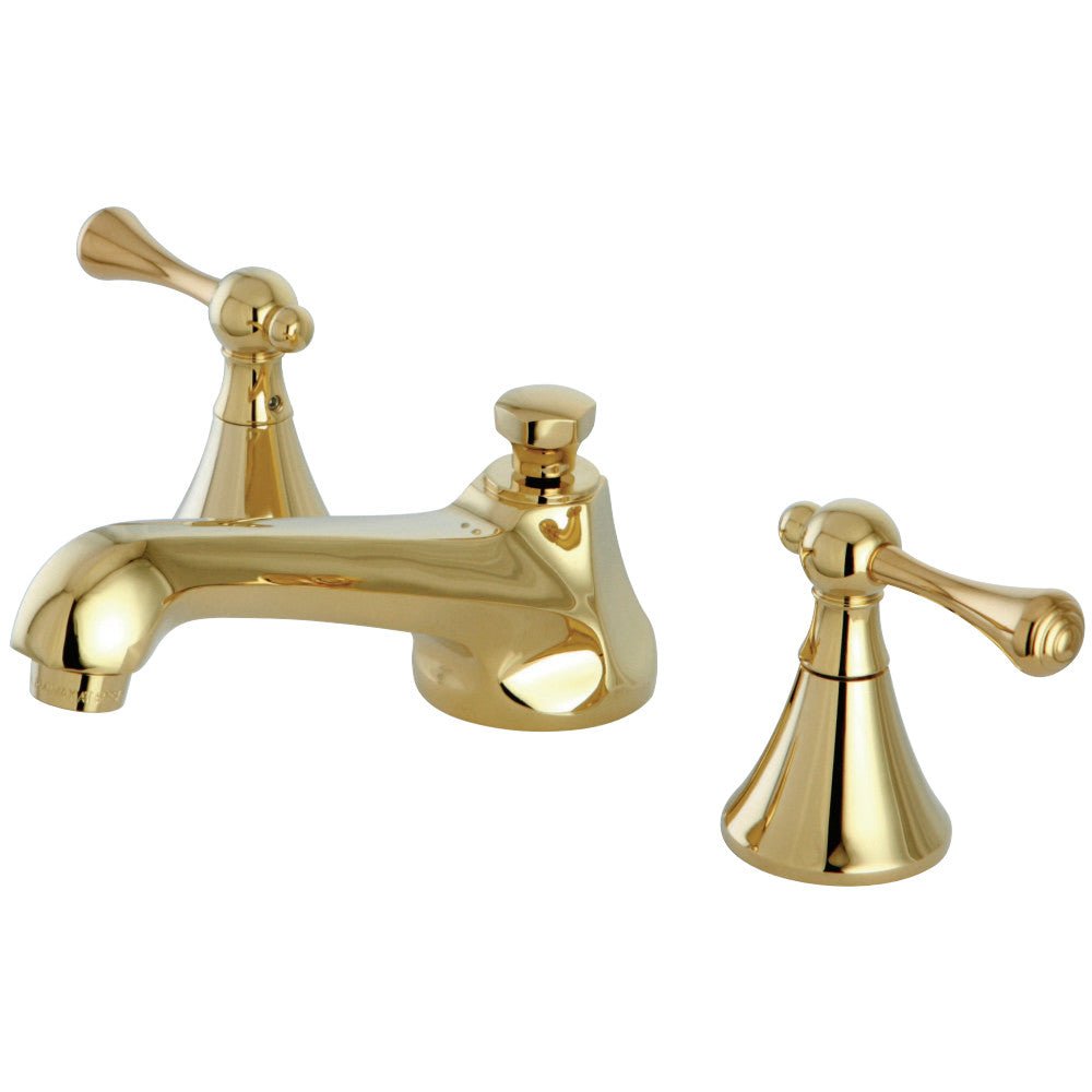 Ê8" Widespread Lavatory Faucet With Brass Pop Up, 5.1" In Spout Reach - BUILDMYPLACE