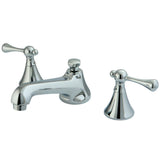 Ê8" Widespread Lavatory Faucet With Brass Pop Up, 5.1" In Spout Reach - BUILDMYPLACE