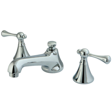 Ê8" Widespread Lavatory Faucet With Brass Pop Up, 5.1" In Spout Reach - BUILDMYPLACE