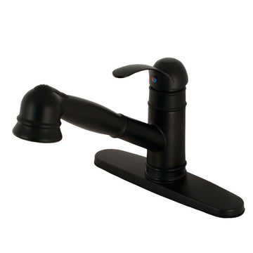 Eden Single-Handle Pull-Out Kitchen Faucet, Matte Black