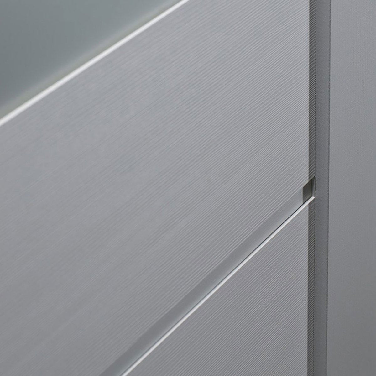 Edna Vetro Interior Door in Bianco Noble Finish - BUILDMYPLACE