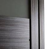 Edna Vetro Interior Door in Gray Oak Finish - BUILDMYPLACE