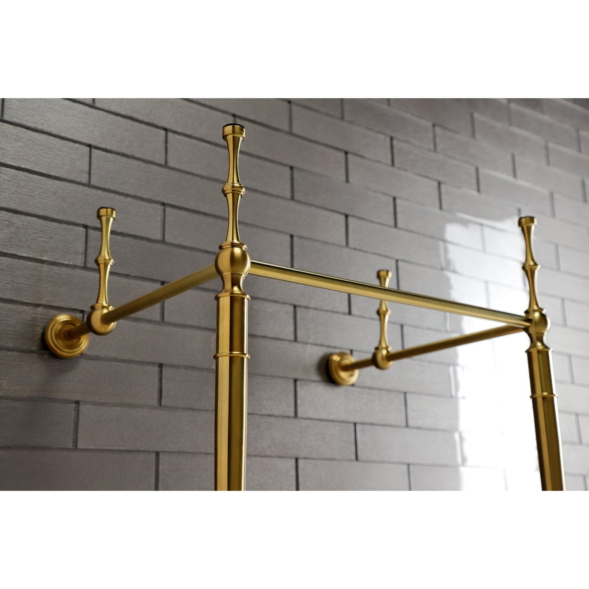 Edwardian 22" x 19" Brass Console Sink Legs - BUILDMYPLACE