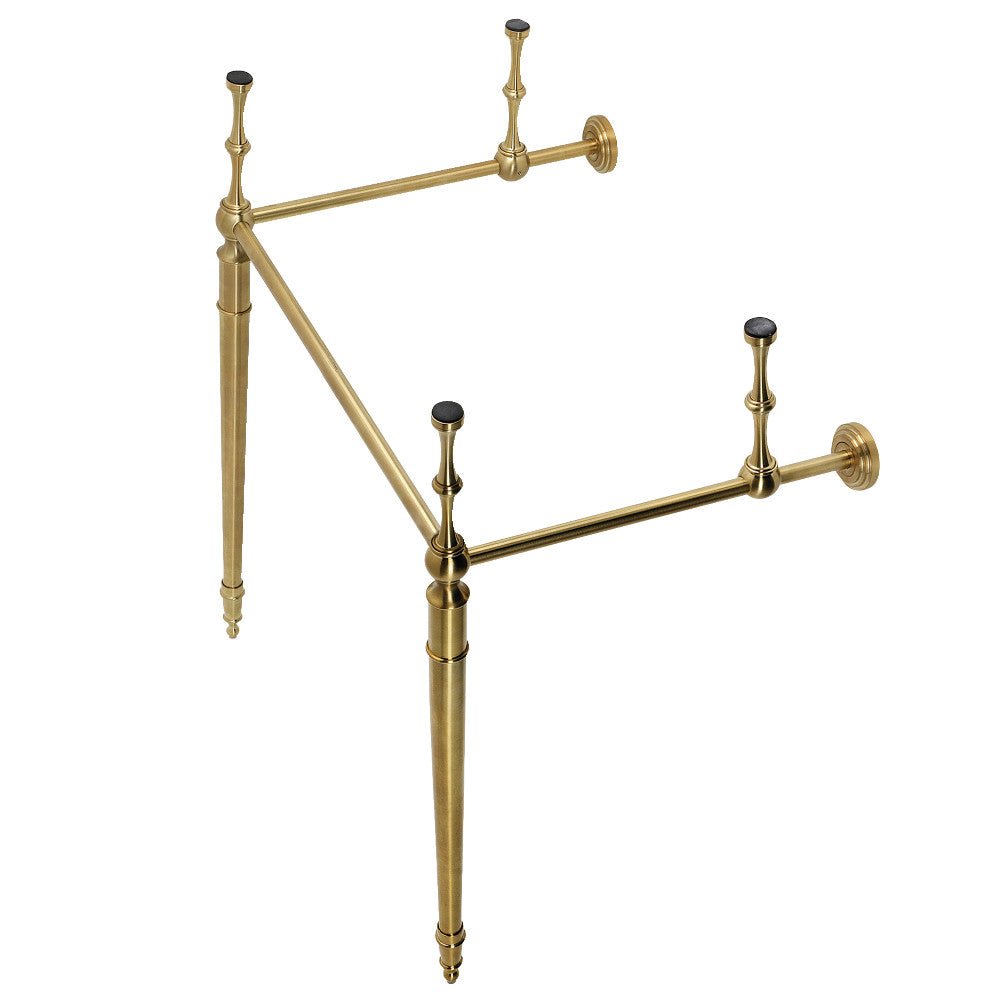 Edwardian 22" x 19" Brass Console Sink Legs - BUILDMYPLACE