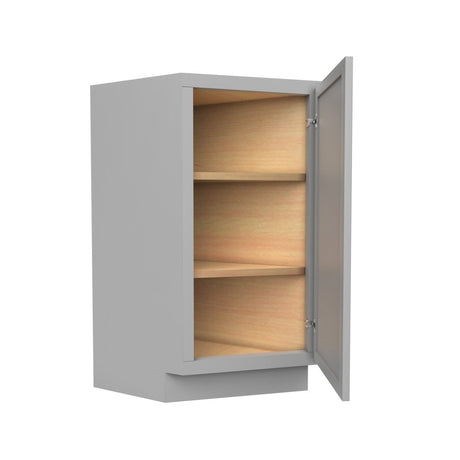 Elegant Dove - Angle Base End Cabinet | 24"W x 34.5"H x 12"D - BUILDMYPLACE