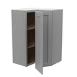 Elegant Dove - Corner Wall Cabinet | 24"W x 30"H x 12"D - BUILDMYPLACE