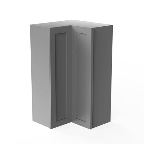 Elegant Dove - Corner Wall Cabinet | 24"W x 42"H x 12"D - BUILDMYPLACE