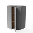 Elegant Dove - Corner Wall Cabinet | 24"W x 42"H x 12"D - BUILDMYPLACE