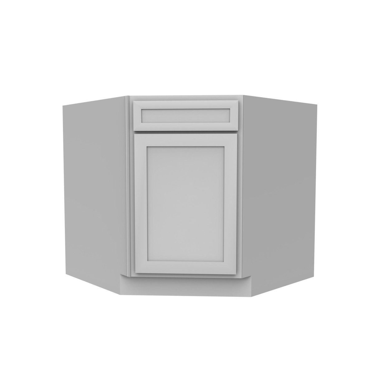 Elegant Dove - Diagonal Corner Sink Base Cabinet | 36"W x 34.5"H x 24"D - BUILDMYPLACE