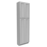 Elegant Dove - Double Door Utility Cabinet | 24"W x 84"H x 12"D - BUILDMYPLACE