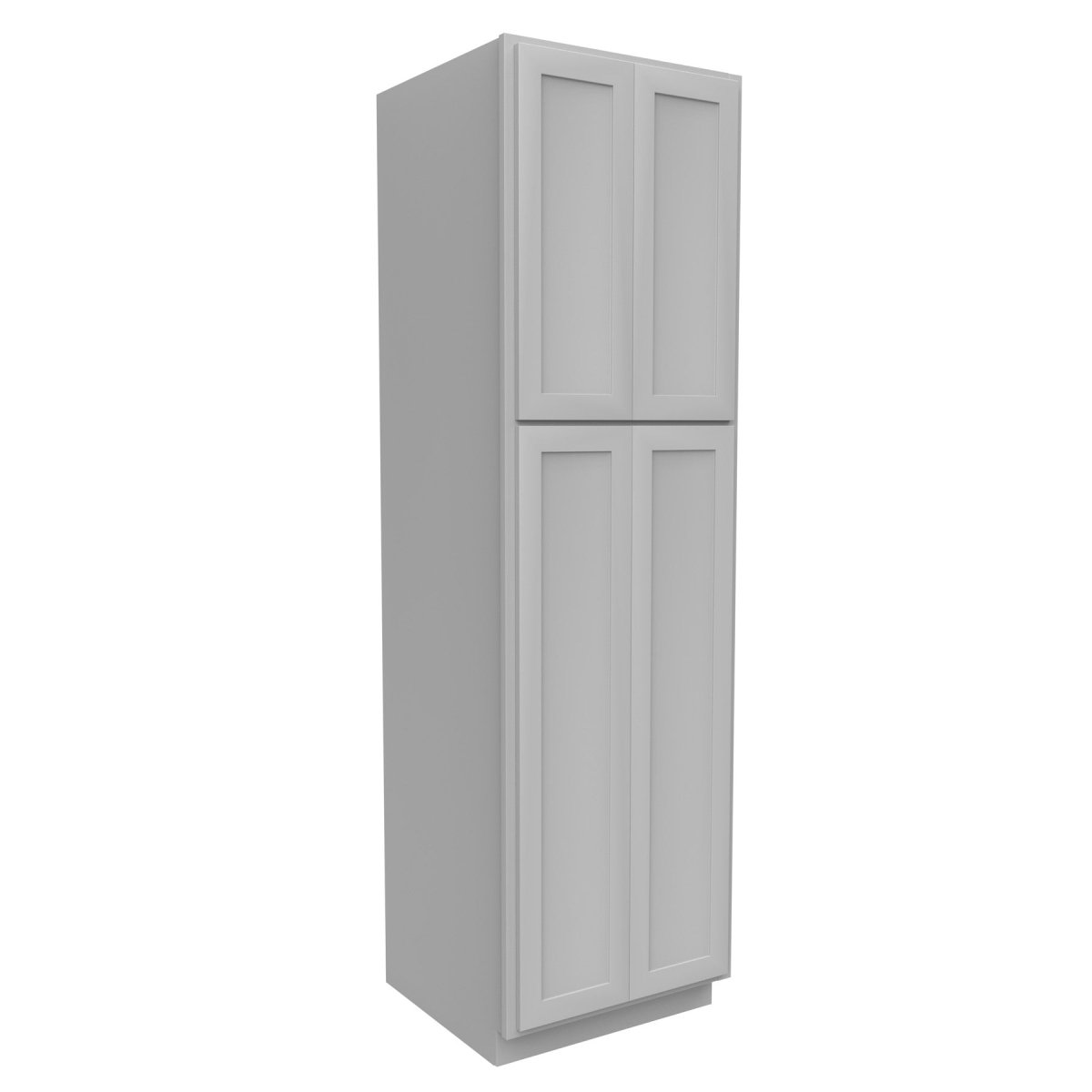 Elegant Dove - Double Door Utility Cabinet | 24"W x 84"H x 24"D - BUILDMYPLACE